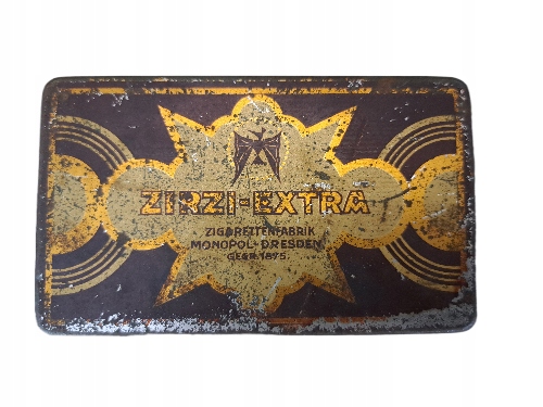 Stare pudełko na papierosy Zirzi - Extra