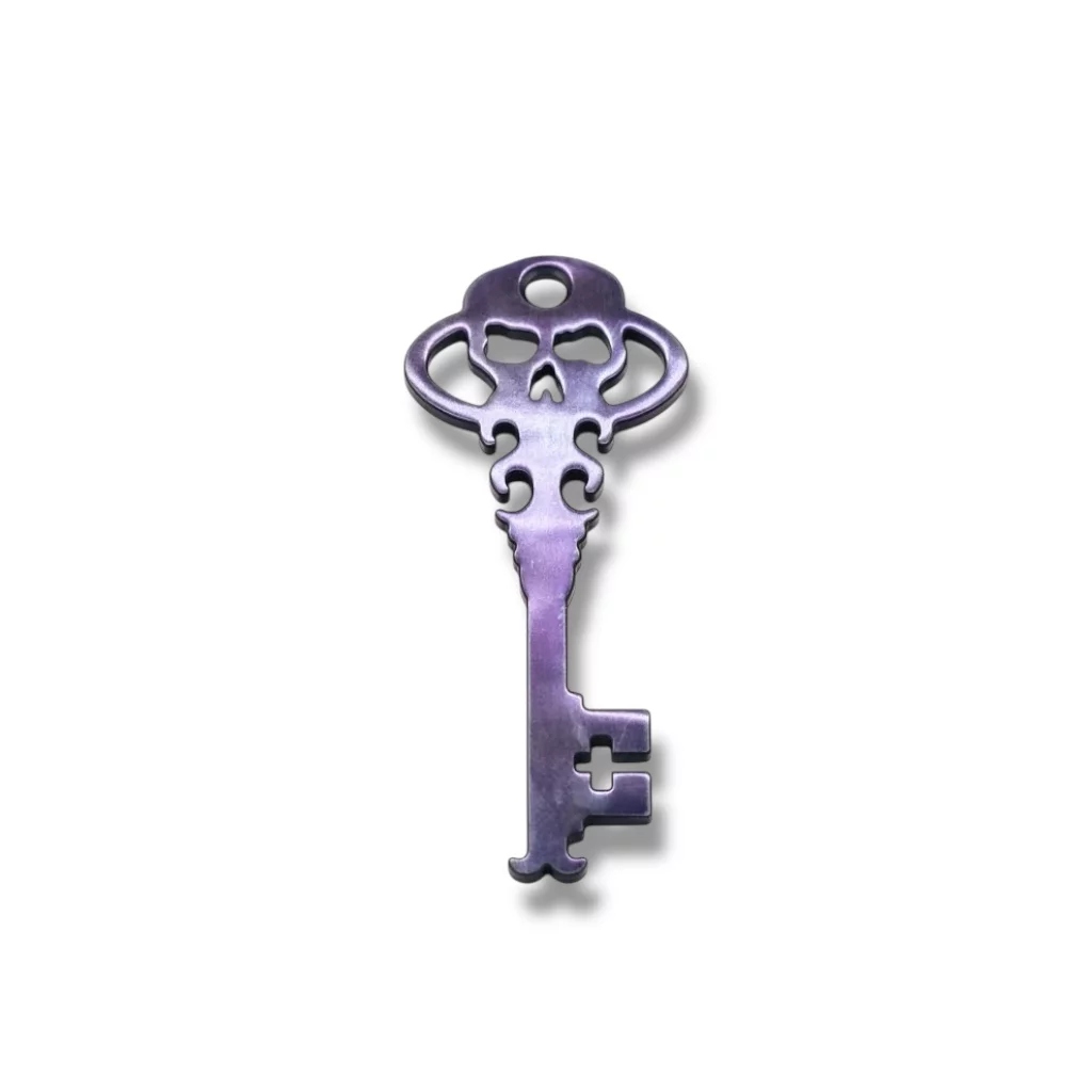 Tytanowa Zawieszka Do Kluczy Chaves Knives Key Chain Tytan Purple Anodized
