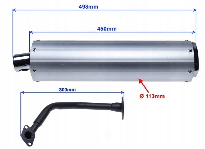 Купить ГЛУШИТЕЛЬ С КОЛЕНОМ 125 GY6 4T ТЮНИНГ СКУТЕРА: отзывы, фото и ...