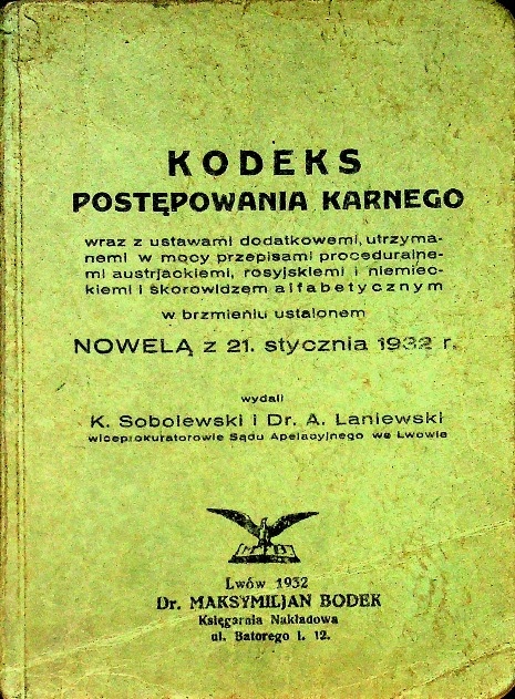 Kodeks Postępowania Karnego 1932 r.