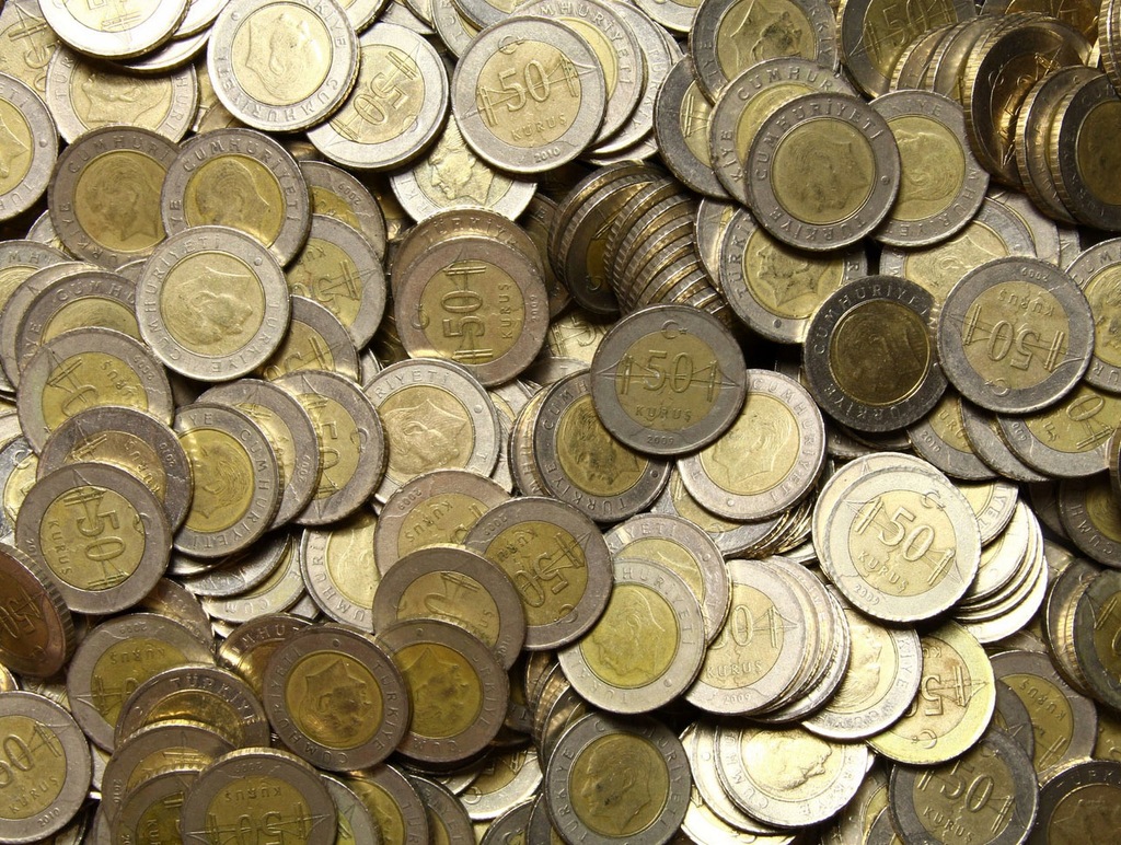 Monety 50 Kurus 200 sztuk 2009 - 2020 Turcja