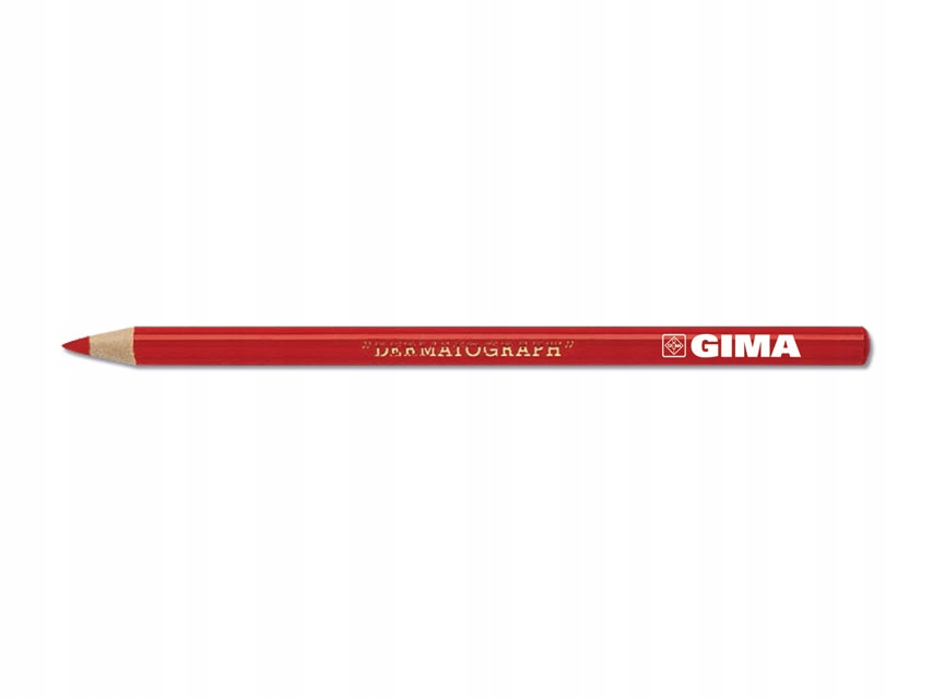 GIMA ołówek dermograficzny czerwony 6 sztuk