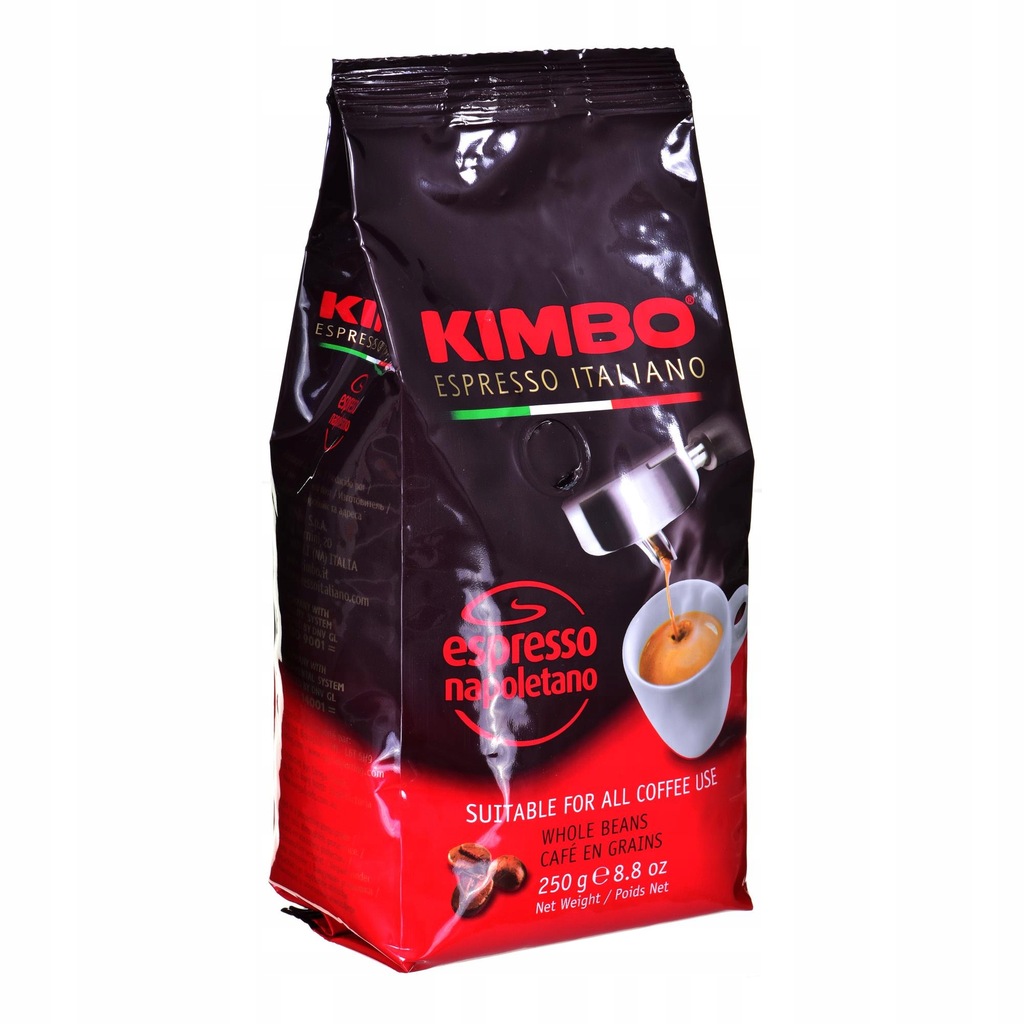 Kawa ziarnista 250 g KIMBO 20% Robusta,80% Arabica