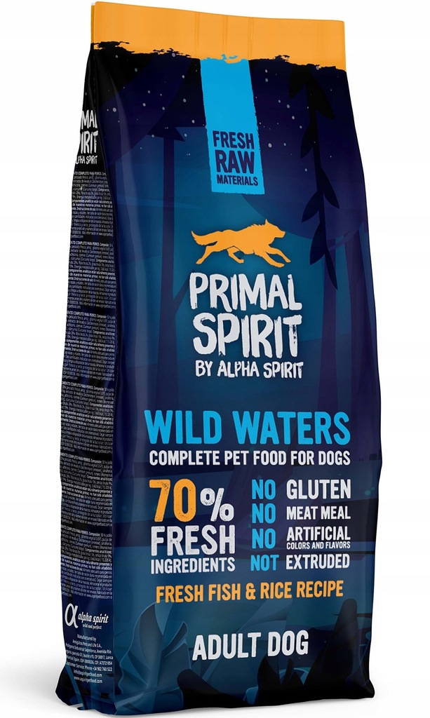 PRIMAL SPIRIT Wild Waters 70% 12kg Karma i gratisy