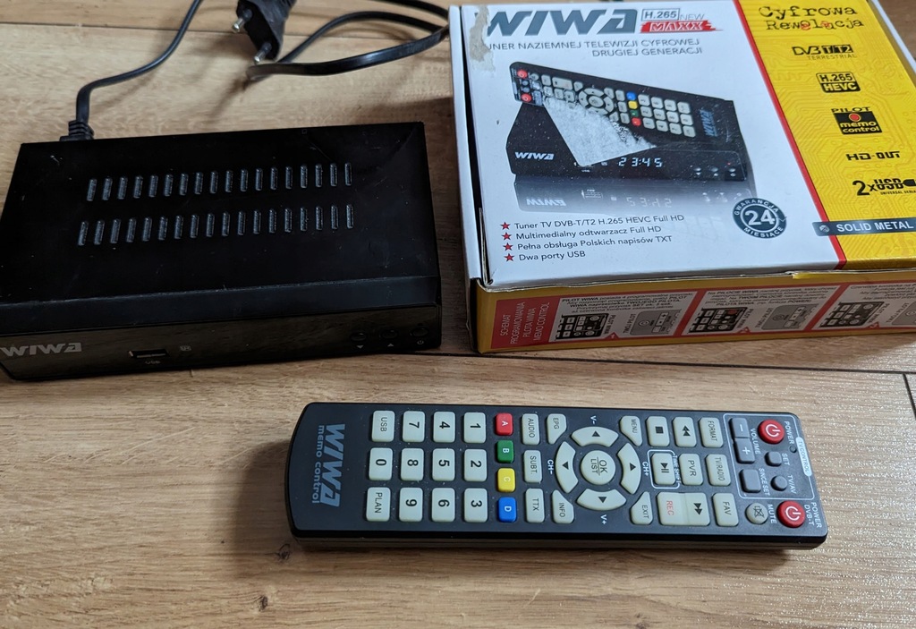 Dekoder Tuner Naziemna TV DVB-T2 WIWA H.265 MAXX