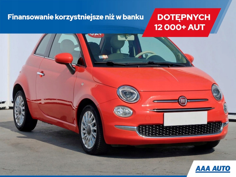 Fiat 500 1.2 , Salon Polska, VAT 23%, Skóra