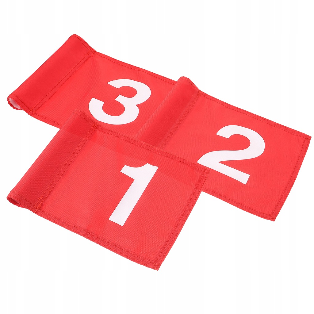 FLAGI GOLFOWE NUMERYCZNE Z NYLONU NARZĘDZIA TRENINGOWE