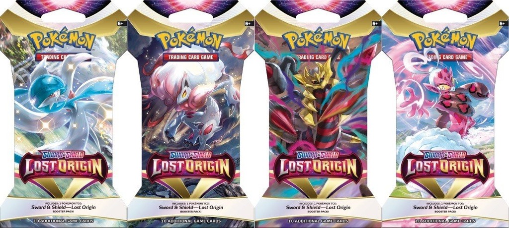 POKEMON TCG KARTY LOST ORIGIN SLEEVED BOOSTER 6+