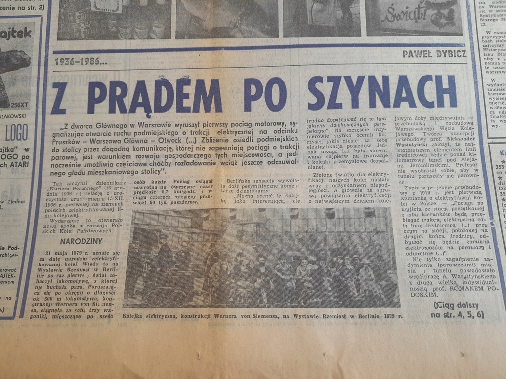 PKP KOLEJ PIERWSZE LINIE PRUSZKÓW BŁONIE GRODZISK MAZ TŁUSZCZ1936-1986 / SM