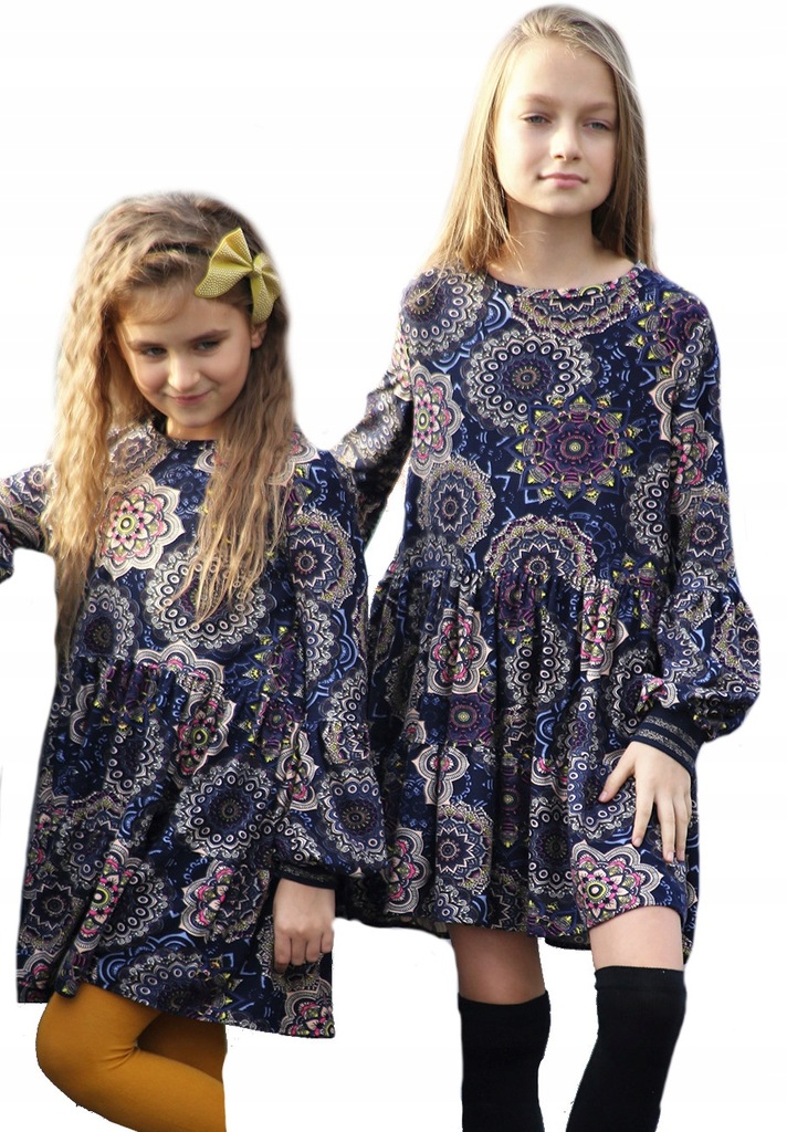 Sukienka dziewczęca boho Qba kids 128