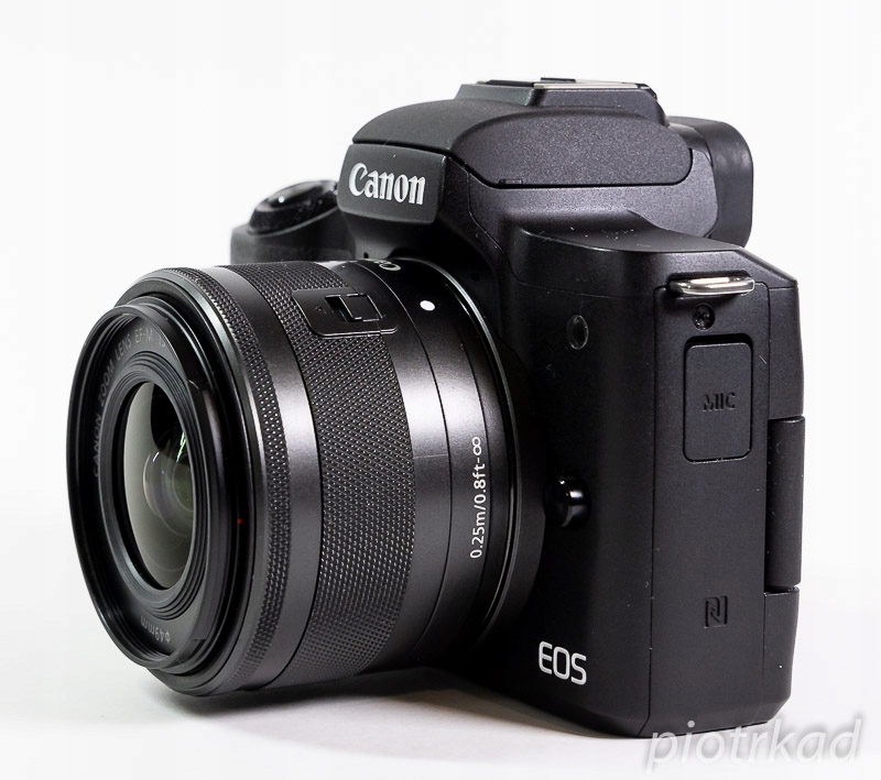 Canon M50 z obiektywem EF-M 15-45 IS na gwarancji