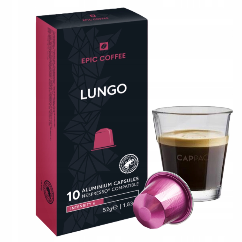 EPIC COFFEE kawa LUNGO 10 kapsułki NESPRESSO
