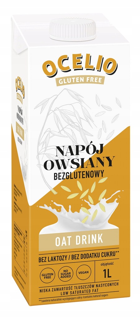 Ocelio Bezglutenowy Napój Owsiany 1 L