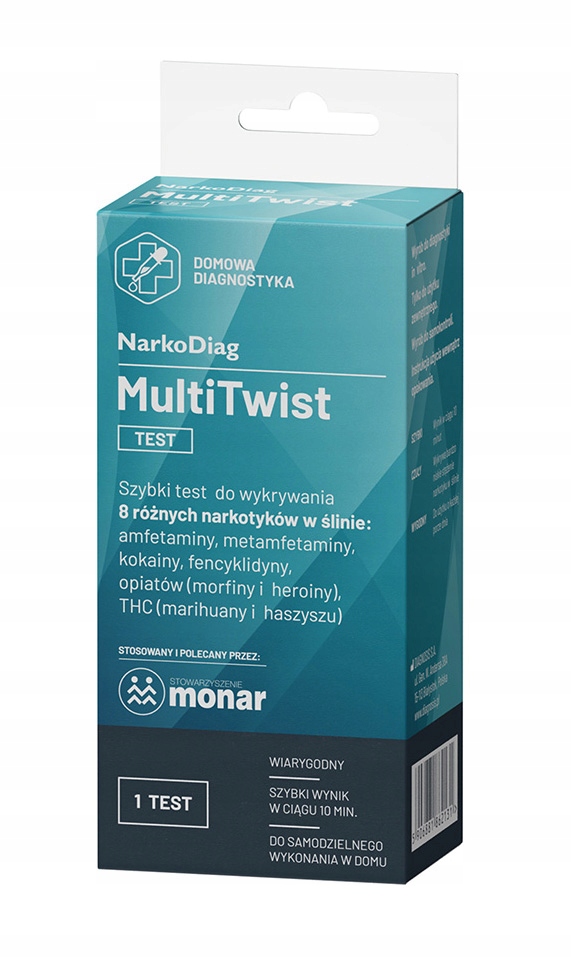 Test na narkotyki ze śliny Diagnosis Multi Twist