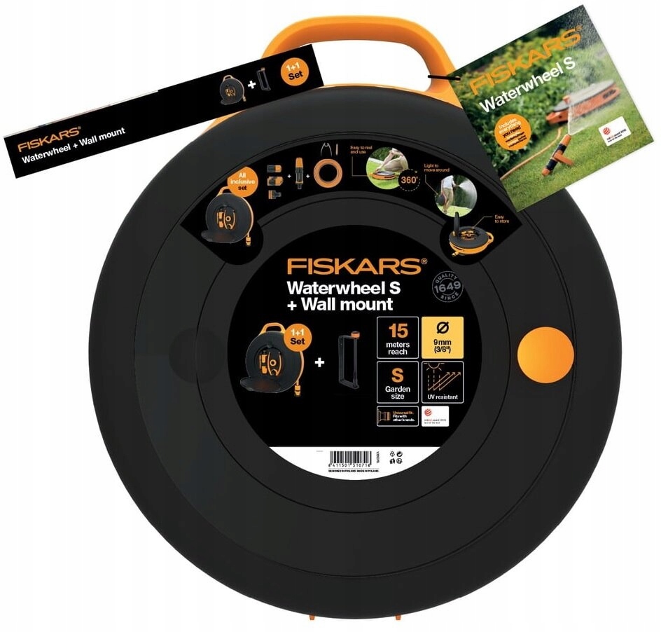 FISKARS WĄŻ BĘBEN Z WĘŻEM S + UCHWYT 1026376