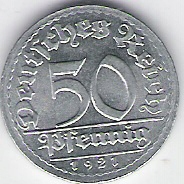 50 pf.1921 D