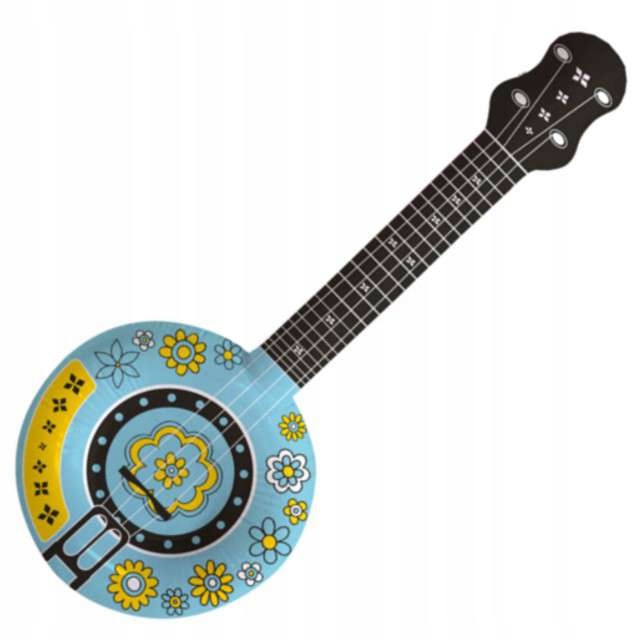 GITARA banjo na karnawał strój HIPIS hipisa 88 cm