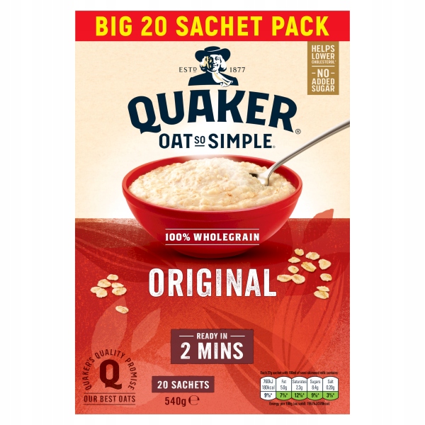 Płatki owsiane Quaker 540g