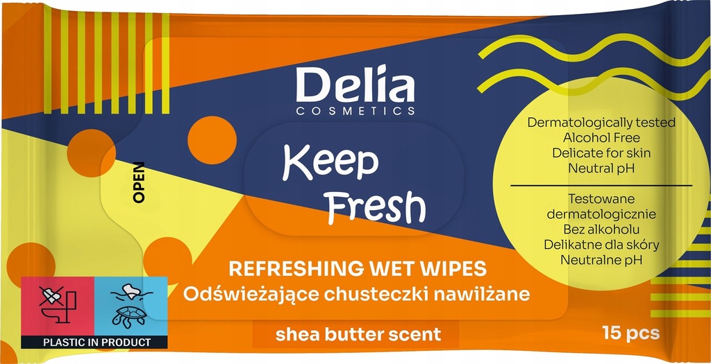 Delia Cosmetics Keep Fresh Odświeżające Chusteczki