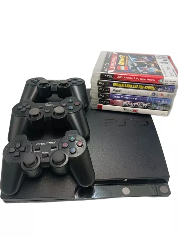 PS3 CECH-2504B 320 GB 6 GIER I 3 PADY