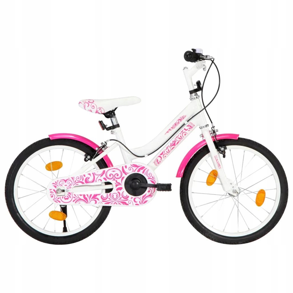 Rower Dla Dzieci 18 Cali Różowo-Biały