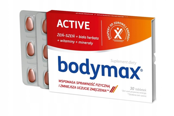 BODYMAX ACTIVE WITAMINY MINERAŁY ŻEŃ-SZEŃ 30 tabl