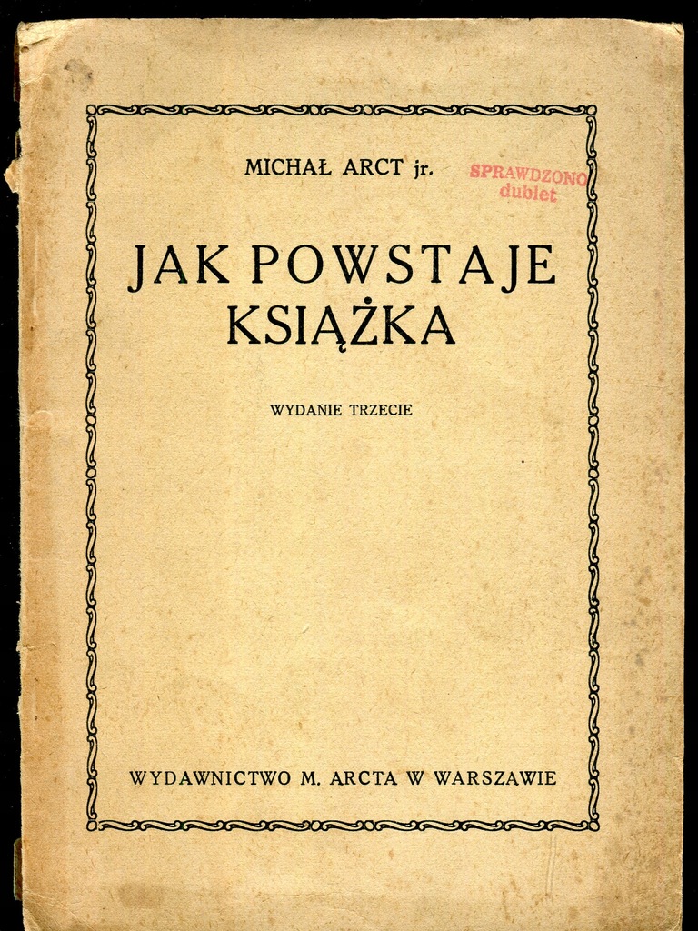 Jak powstaje książka Michał Arct jr.