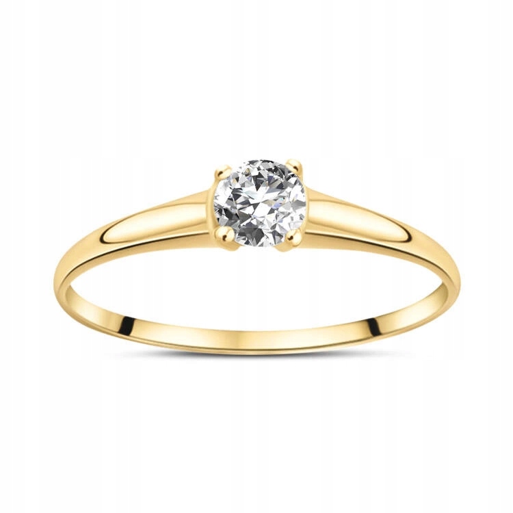 Złoty pierścionek zaręczynowy 585