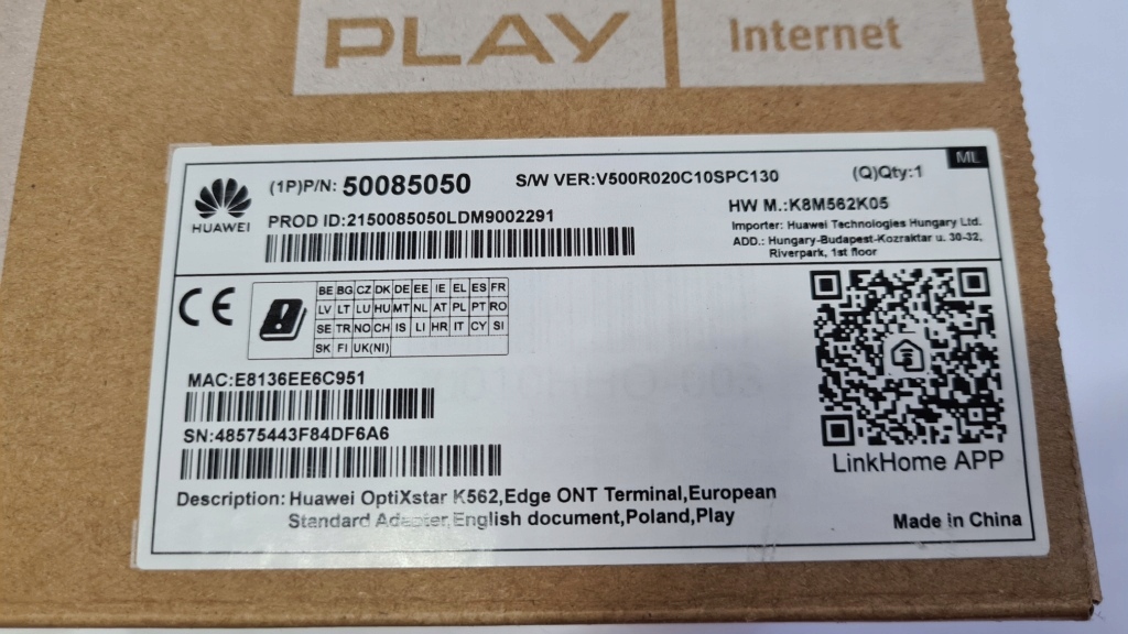ROUTER HUAWEI K562 5G BIAŁY STAN BARDZO DOBRY GWR 12940859111