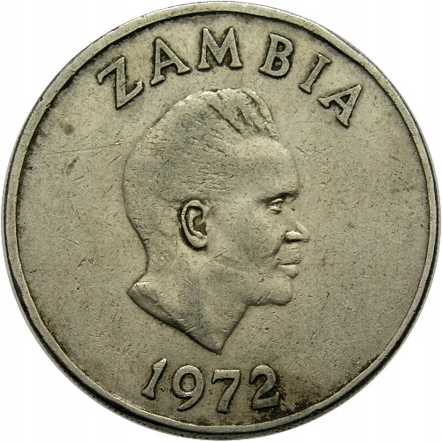 ZAMBIA 20 NGWEE 1972 ROK st.3