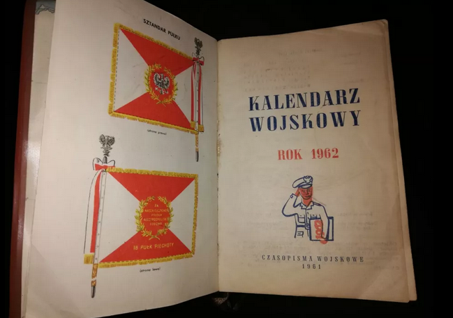 Kalendarz wojskowy z 1962 r.