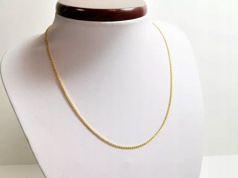 ZŁOTY ŁAŃCUSZEK 750, 18K, 7,48G, 44CM