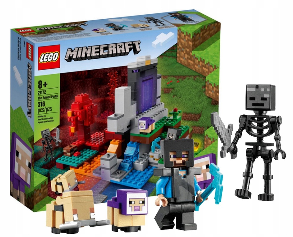 LEGO MINECRAFT 21172 ZNISZCZONY PORTAL