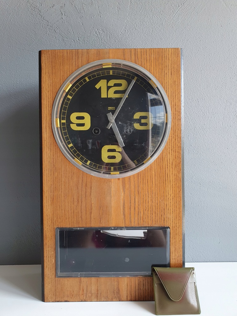 Zegar ścienny wiszący Predom Metron typ Z-236 PRL