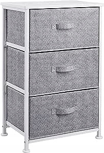 Amazon Basics 3-szufladowy organizer do przechowywania w szafie, biały