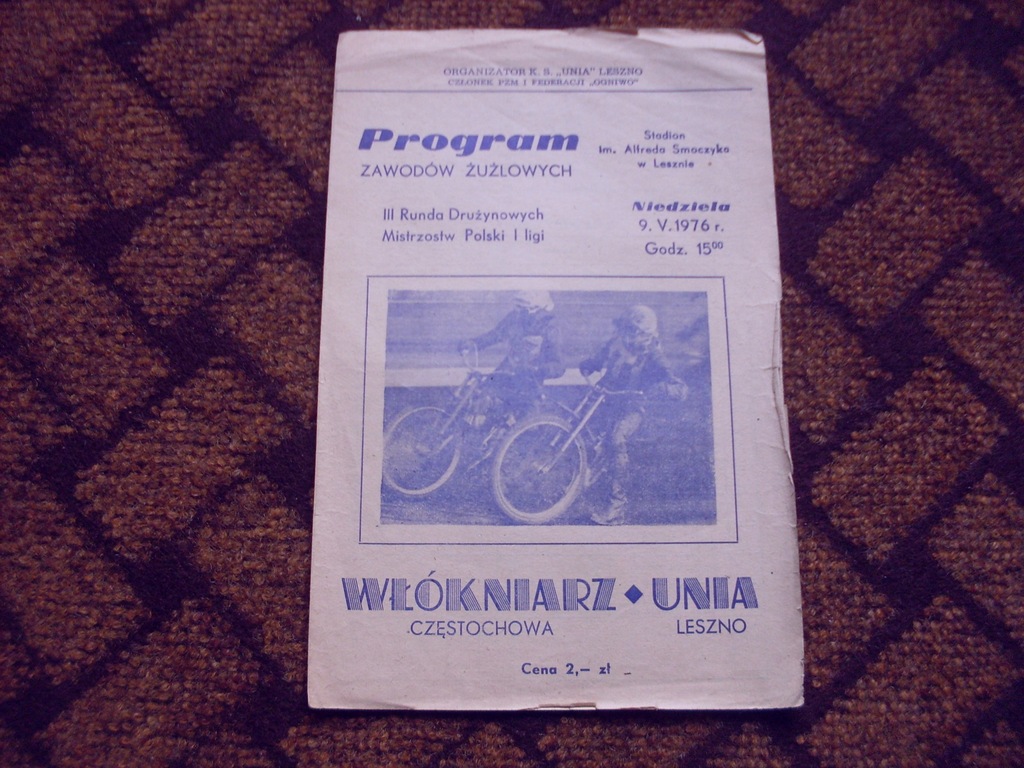 1976 Unia Leszno - Włókniarz - wypełniony