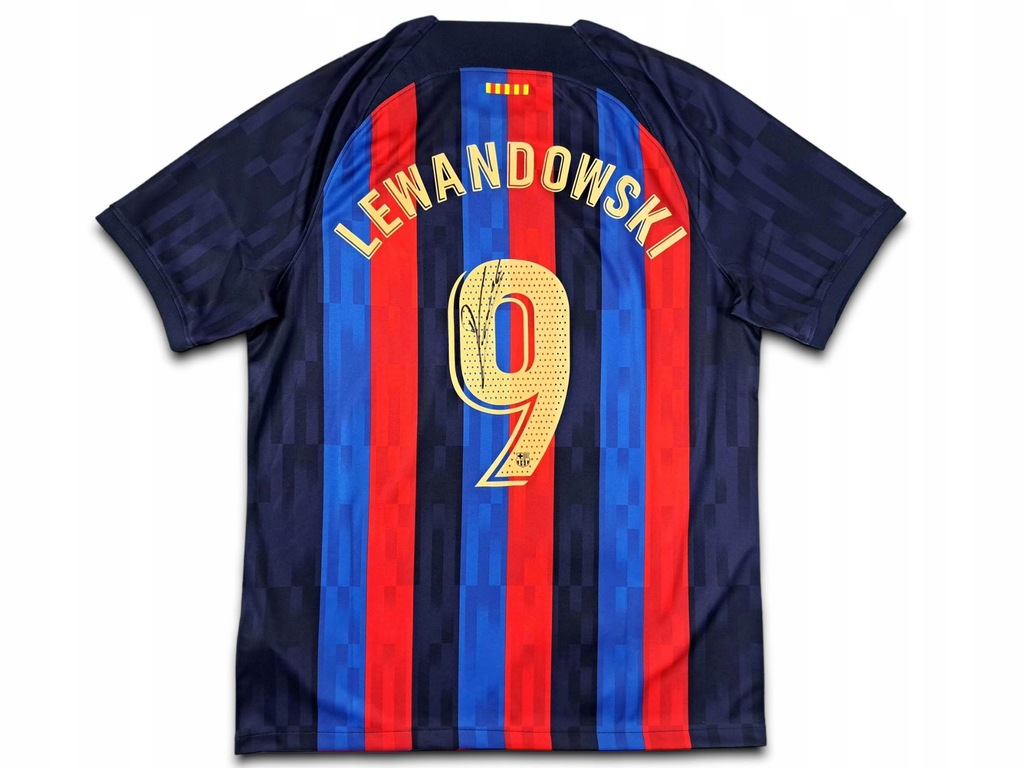Lewandowski - Barcelona - koszulka z autografem