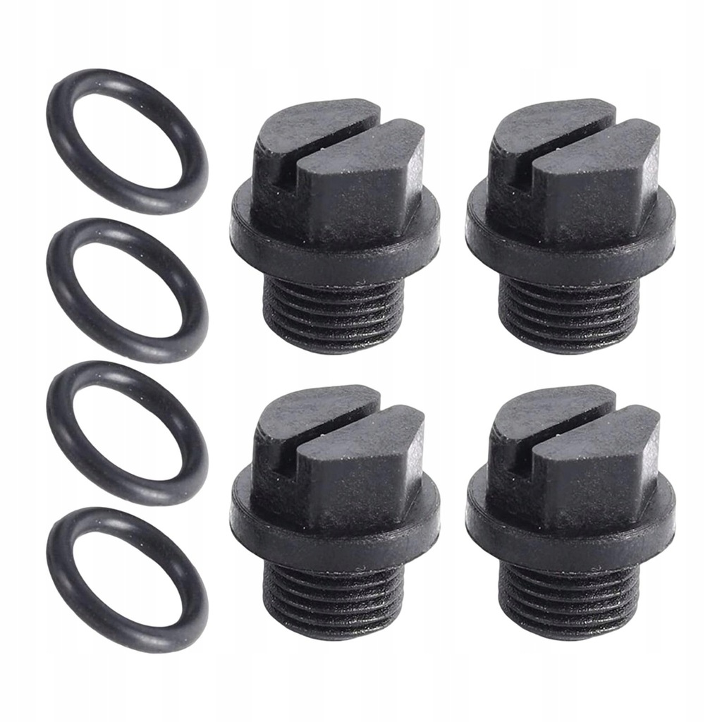 4 Sets Pool Pump Pipe Plug with Gasket Gasket Rubber Seal Rings SP1800x