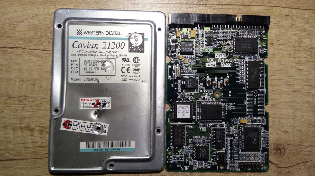 1,2GB WD Caviar 21200 WDAC21200 elektronika dysku