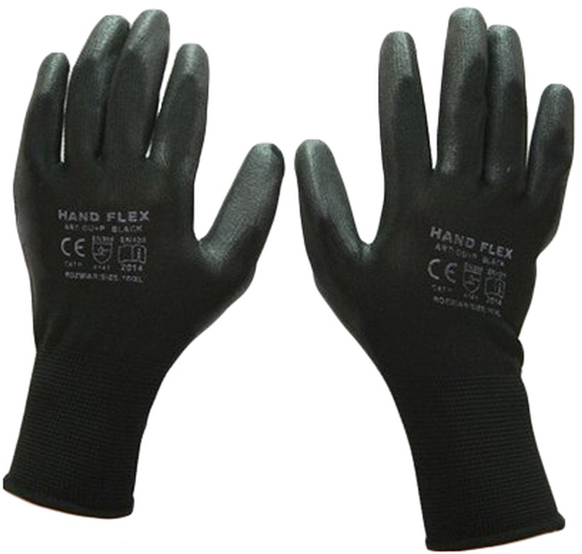 Rękawiczki robocze HAND FLEX czarna po - sklep AiT