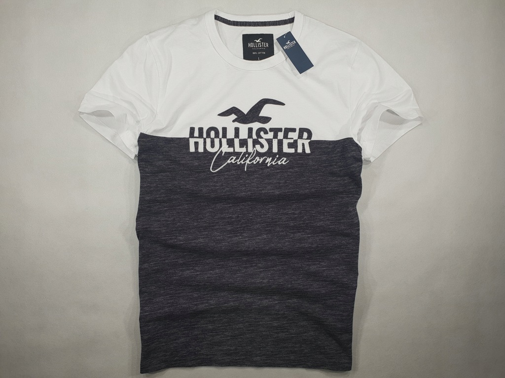 HOLLISTER hol66 t-shirt logo NOWY L