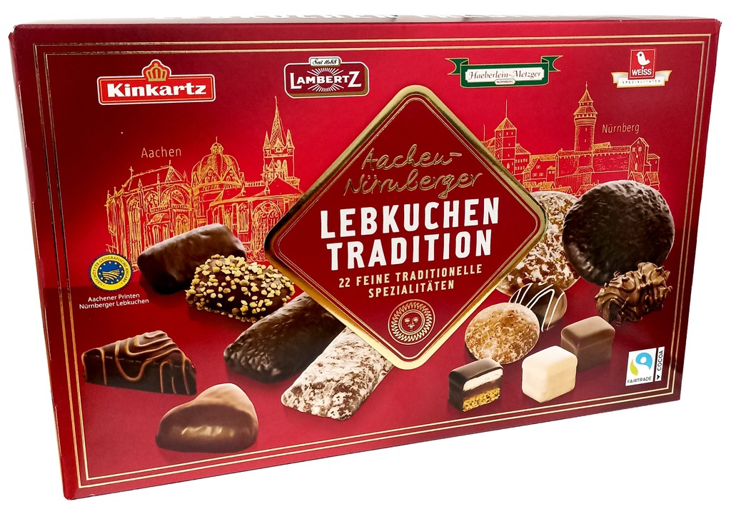 Niemieckie Pierniki Lambertz w Czekoladzie 500g