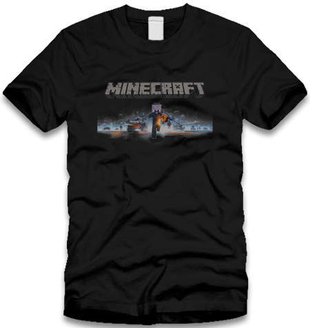 KOSZULKA DLA GRACZA MINECRAFT vel. BATTLEFIELD L