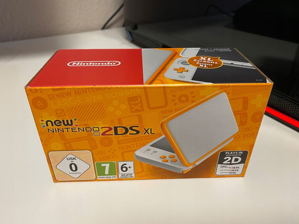 New Nintendo 2DS XL (White & Orange) OKAZJA!!!