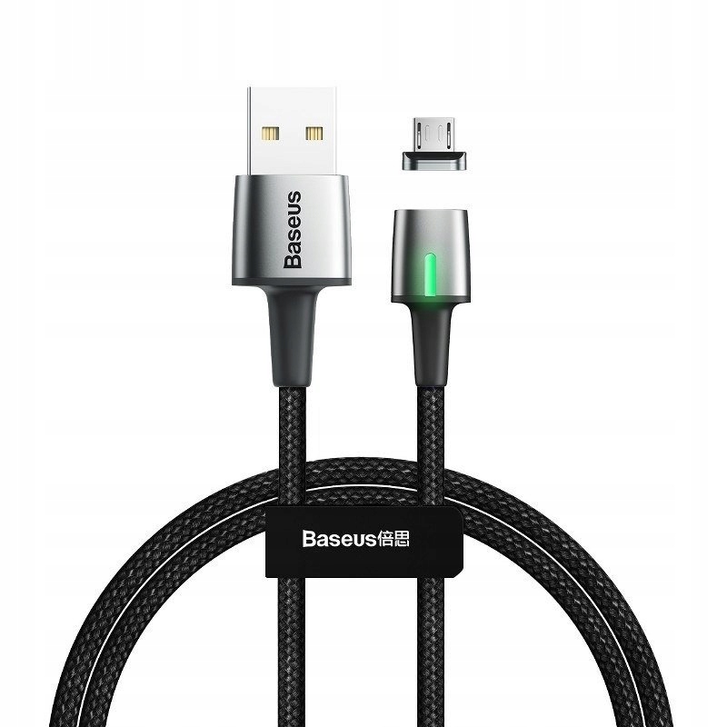 Kabel USB do Micro USB, magnetyczny 2.4A 1m