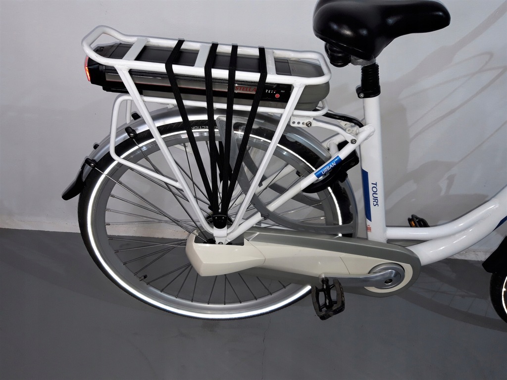 Rower elektryczny Stella TOURS 36V biały Piękny! 12451192352