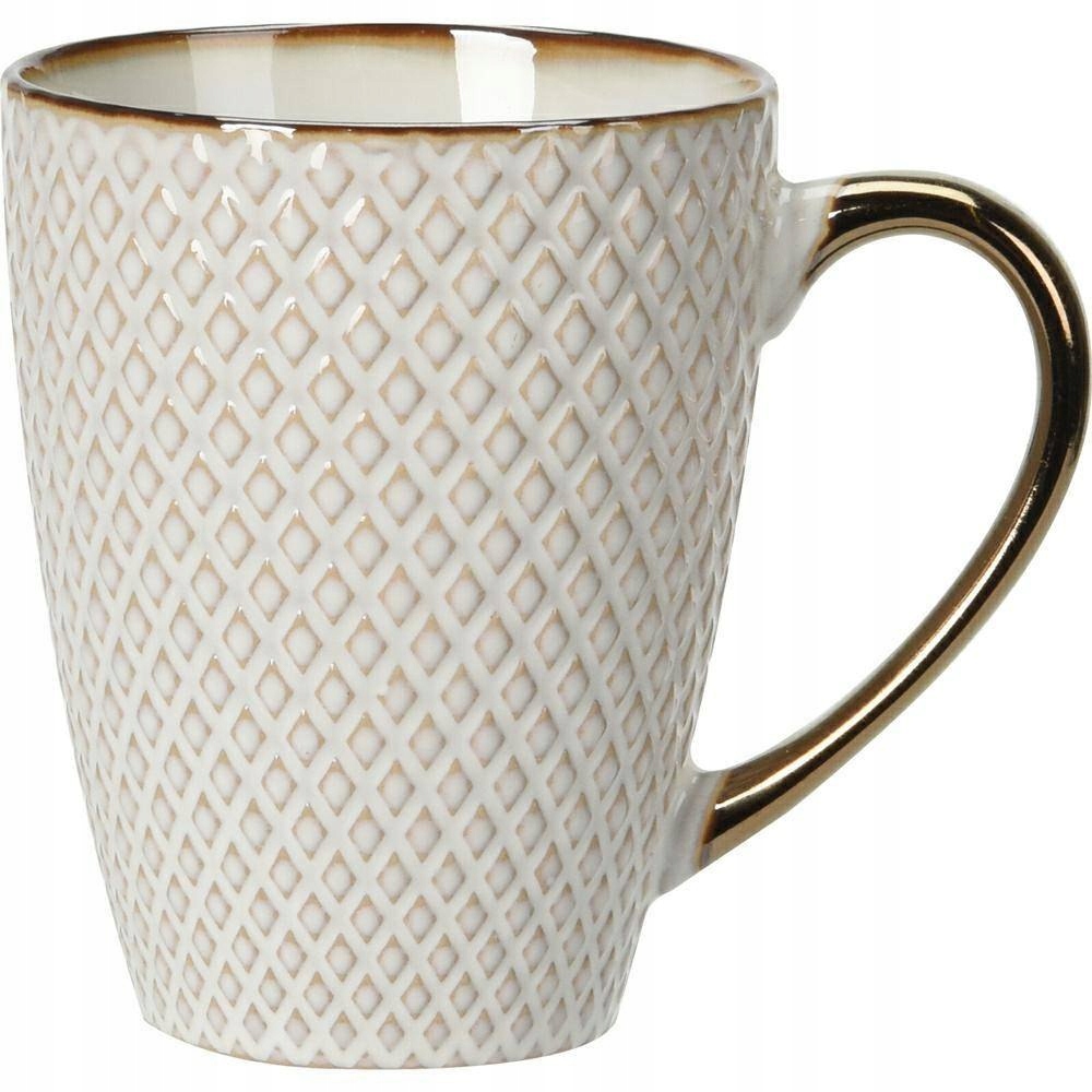 Kubek ceramiczny Queen 370 ml wzór 2 Elegancki kubek do kawy i herbaty, wyk