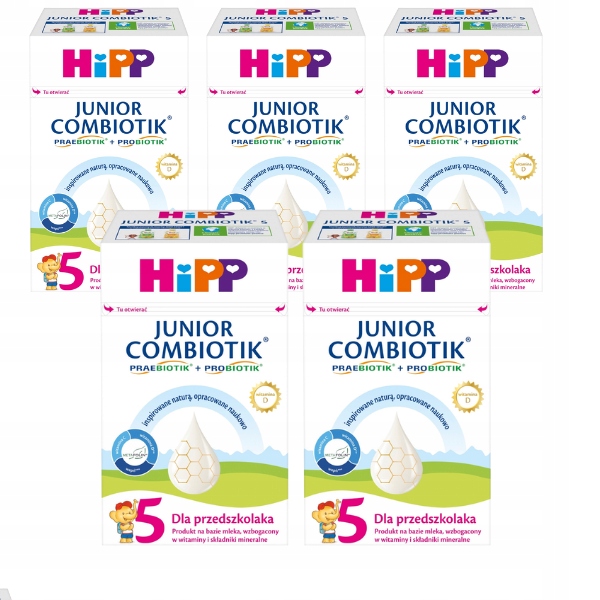 HiPP 5 COMBIOTIK mleko dla przedszkolaka, 5x550g