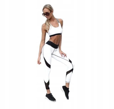 LEGINSY SPORT Z WYSOKIM STANEM FITNESS ROSSEL XL