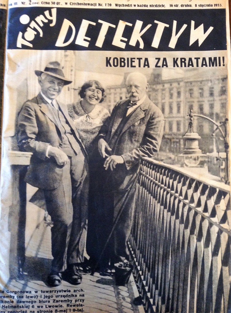 Tajny Detektyw Ilustrowany Tygodnik 1933 r